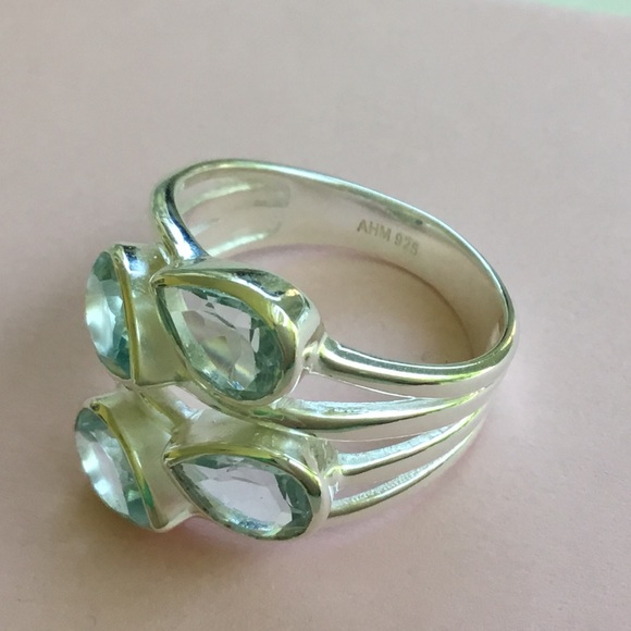 Sterling Natural Blue Topaz Ring - Picture 15 of 15